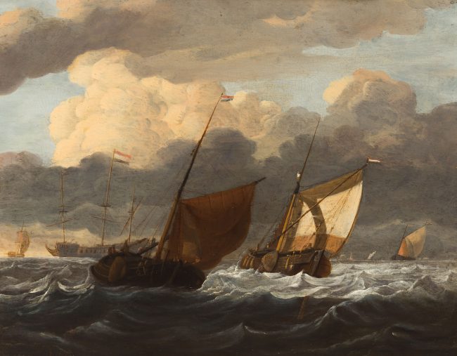 Ships in a rough Sea