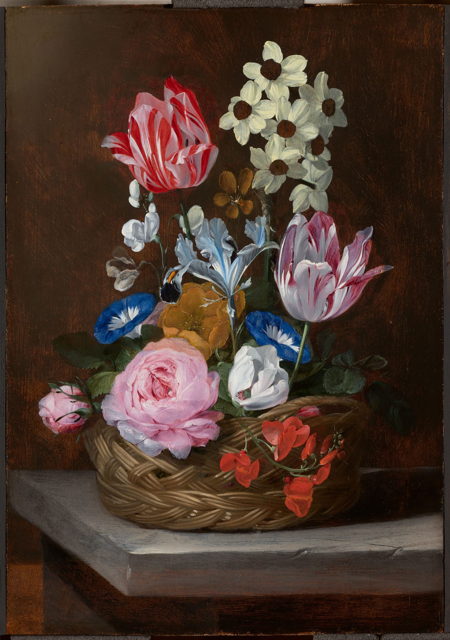 Still Life of a Basket of Flowers
