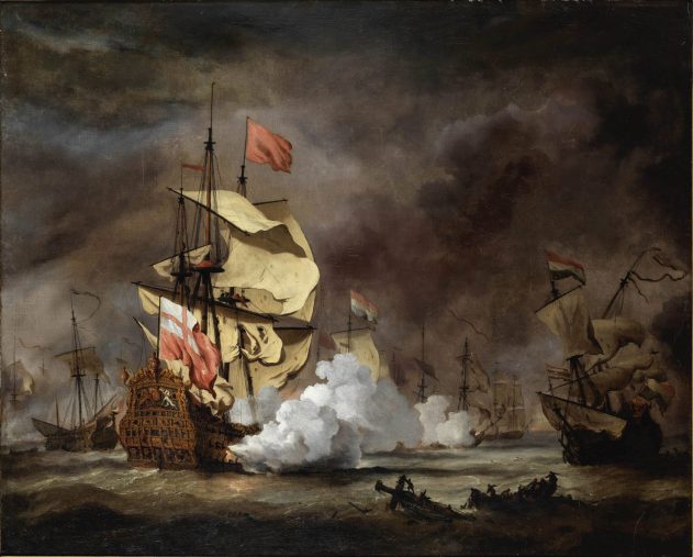 Dutch War, probably the London at the Battle of Texel 1673