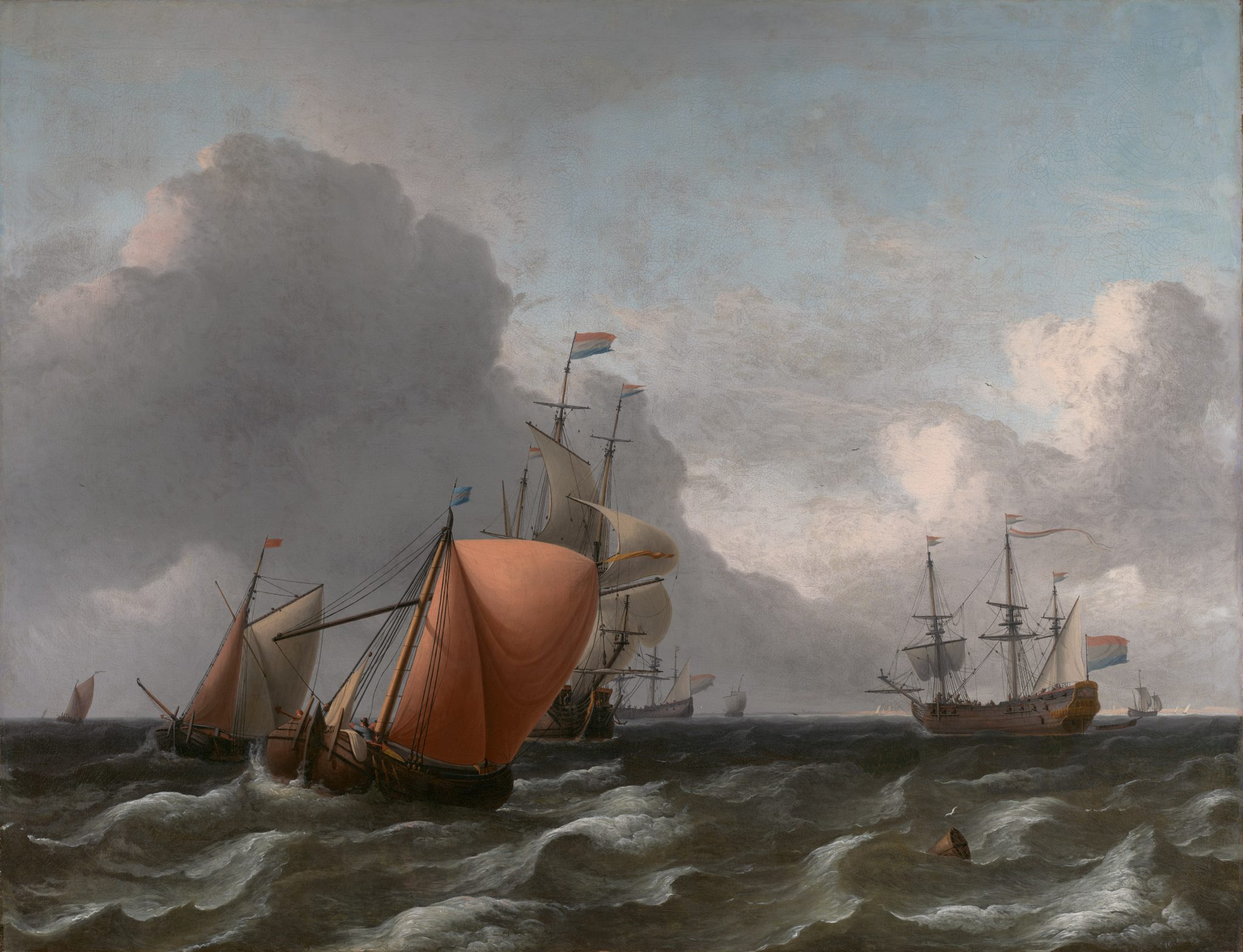 Dutch ships on choppy waters