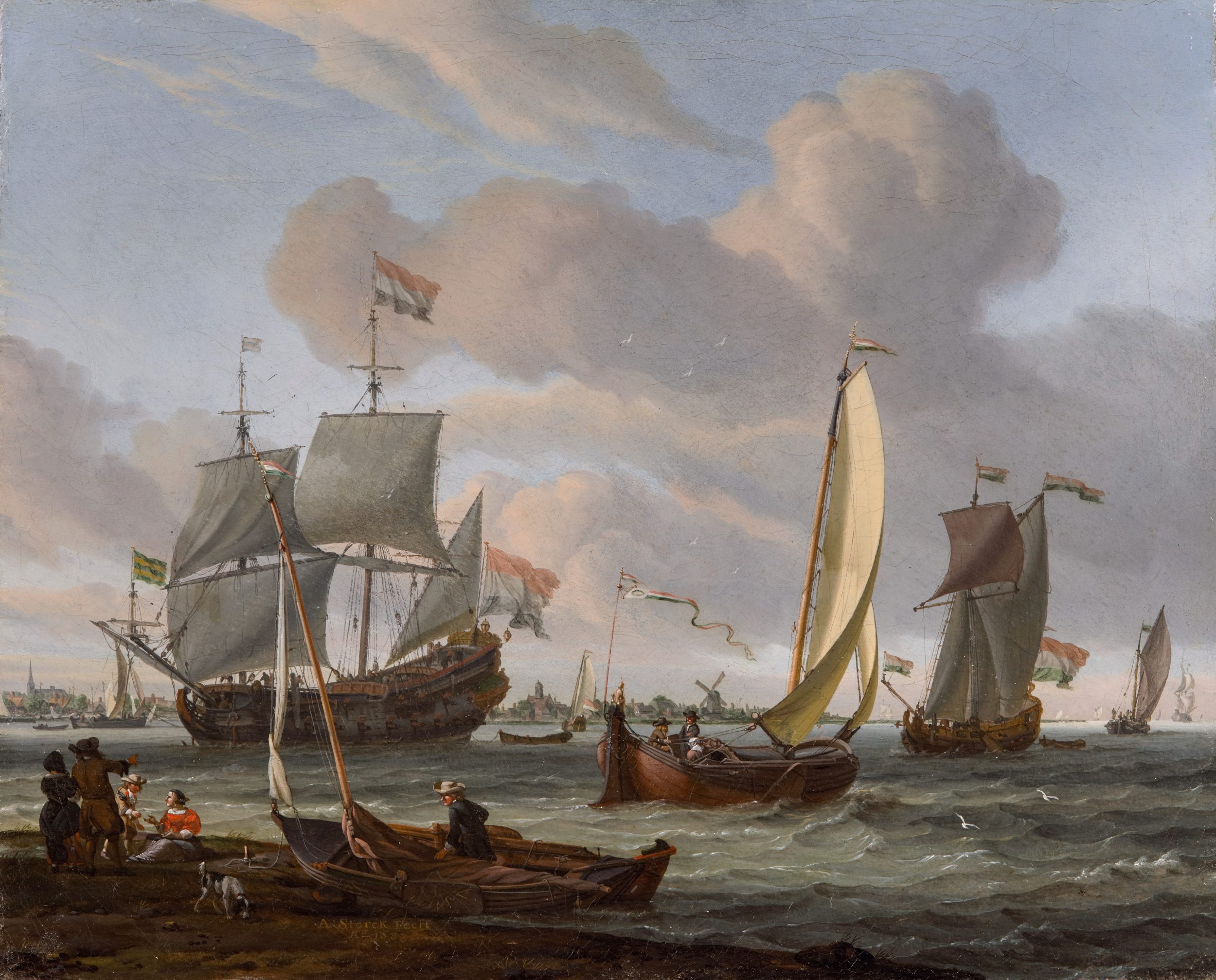 Shipping on the IJ, Amsterdam