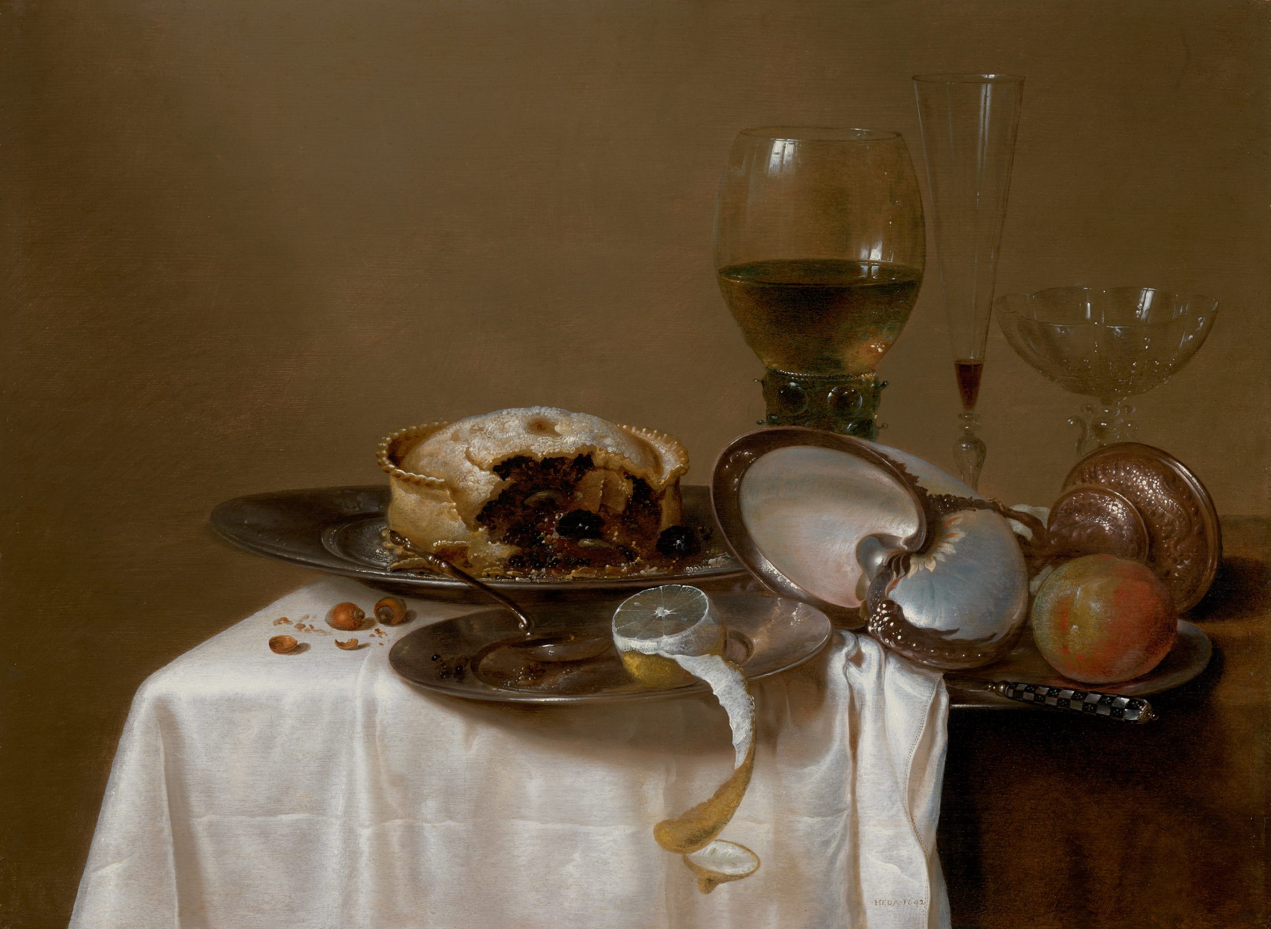 Still life with glassware