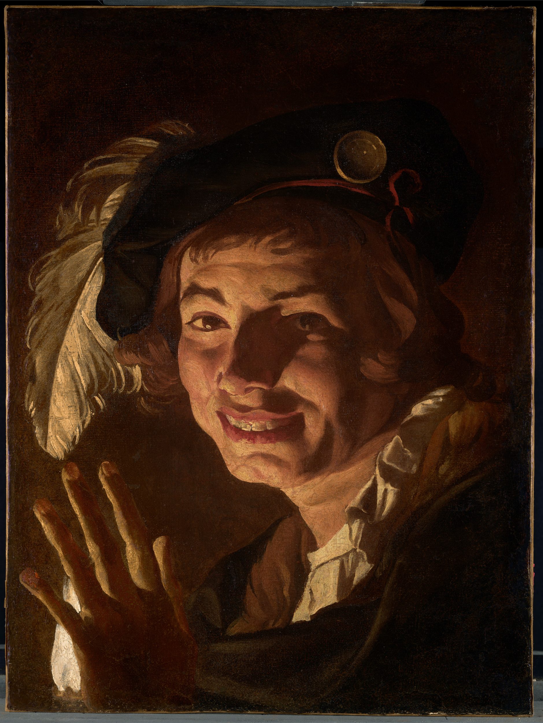 Head of laughing Boy